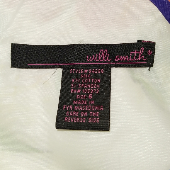 Willi Smith Floral Faux Wrap Sleeveless Dress Size 6 - Picture 7 of 8